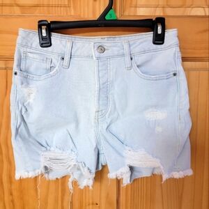 Light wash jeans shorts